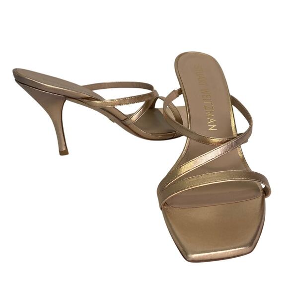 Stuart Weitzman Womens Strapeze 85 Slip-On Strappy Sandals Size 10 - Picture 2 of 7